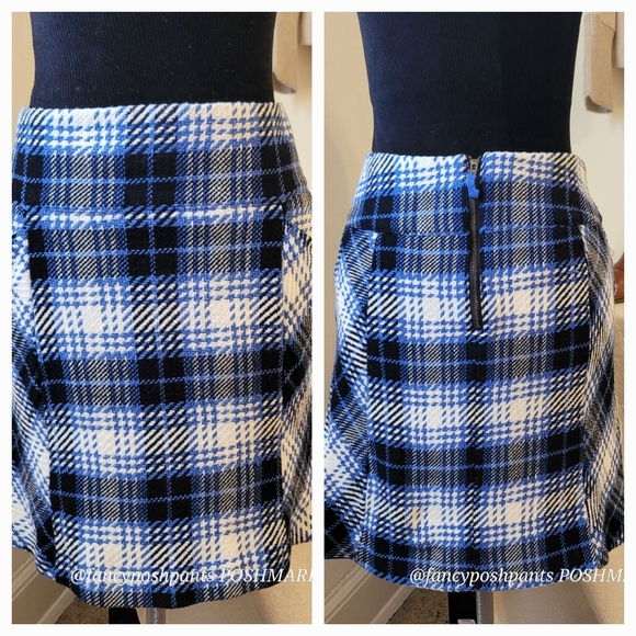 ANTHRO MAEVE plaid pockets! woven many quality details skirt - Picture 13 of 17